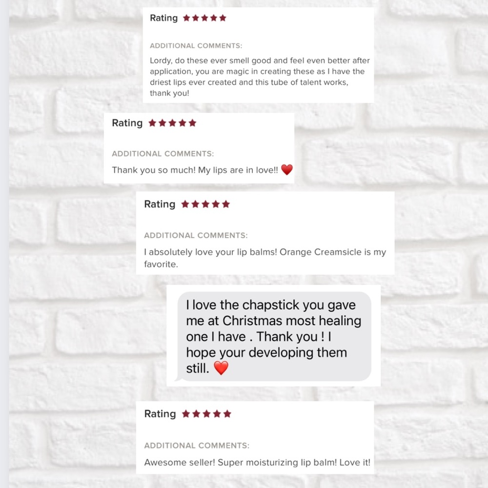 (3) Organic Handcrafted Lip Balms - Picture 2 of 6